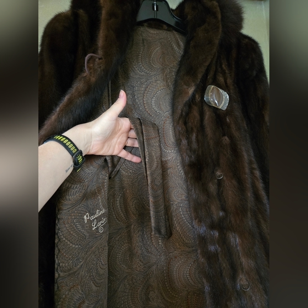 Vintage Female Mink Fur Coat – Luxury Piece, Exceptional Quality, Ptp 21'' - Picture 8 of 16